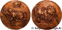 FRANCE Médaille animalière - Taureau charolais ANIMAUX Monnaie de Paris n.d. (83,5mm, 303,83g, 12h) -