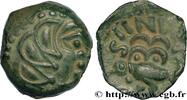FRANCE Bronze SIINV à l’oiseau SENONES (Area of Sens) c. avant 52 AC. (15mm, 3,09g, 12h) -