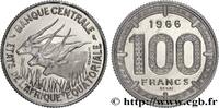 EQUATORIAL AFRICAN STATES Essai de 100 Francs antilopes EQUATORIAL AFRICAN STATES Paris 1966 (25mm, 12,35g, 6h) -