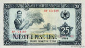 ALBANIA 25 Lekë ALBANIA 25 Lekë 1964 UNC -