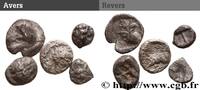 Lot de cinq monnaies LOTS (mm, g, h) -