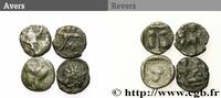 Lot de quatre monnaies LOTS (mm, g, h) -