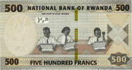 RWANDA 500 Francs RWANDA 500 Francs 2019 UNC -