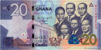 GHANA 20 Cedis 2015 UNC