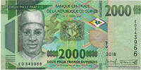 GUINEA 2000 Francs GUINEA 2000 Francs 2018 UNC -