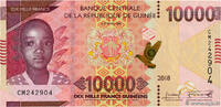 GUINEA 10000 Francs GUINEA 10000 Francs 2018 UNC -