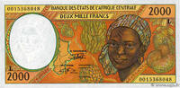 CENTRAL AFRICAN STATES 2000 Francs 2000 UNC