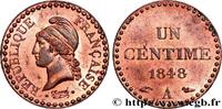 FRANCE Un centime Dupré, IIe République II REPUBLIC Paris 1848 (18mm, 2,00g, 6h) -