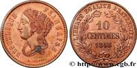 FRANCE Concours de 10 centimes, essai en cuivre par Boivi II REPUBLIC Paris 1848 (30,1mm, 11,49g, 6h) -