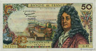 FRANCE 50 Francs RACINE FRANCE 50 Francs RACINE 1965 F+ -