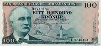 ICELAND 100 Kronur ICELAND 100 Kronur 1957 UNC -