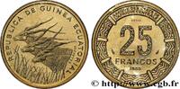 EQUATORIAL GUINEA Essai de 25 Francos BEAC antilopes EQUATORIAL GUINEA Paris 1985 (27mm, 8,07g, 6h) -
