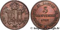 SWITZERLAND - REPUBLIC OF GENEVA 5 Centimes SWITZERLAND - REPUBLIC OF GENEVA 1847 (19,5mm, 2,02g, 6h) -
