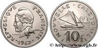 NEW CALEDONIA Essai de 10 Francs Marianne / voilier NEW CALEDONIA Paris 1967 (24mm, 6,05g, 6h) -