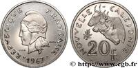 NEW CALEDONIA Essai de 20 Francs NEW CALEDONIA Paris 1967 (28,5mm, 10,01g, 6h) -