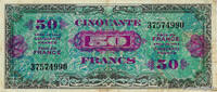 FRANCE 50 Francs DRAPEAU FRANCE 50 Francs DRAPEAU 1944 VF -