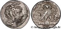Hellenistic 1 (323 BC to 188 BC) Tétradrachme stéphanophore ATTICA - ATHENS Athènes, Attique c. 130-129 AC. (27,5mm, 16,54g, 12h) -