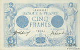 FRANCE 5 Francs BLEU FRANCE 5 Francs BLEU 1917 XF+ -