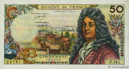 FRANCE 50 Francs RACINE FRANCE 50 Francs RACINE 1970 AU -