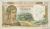 FRANCE 50 Francs CÉRÈS modifié FRANCE 50 Francs CÉRÈS modifié 1937 VF -