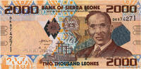SIERRA LEONE 2000 Leones SIERRA LEONE 2000 Leones 2010 UNC -