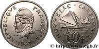 NEW CALEDONIA Essai de 10 Francs Marianne / voilier NEW CALEDONIA Paris 1967 (24mm, 6,03g, 6h) -