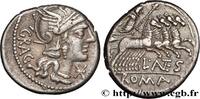 THE REPUBLIC (280 BC to 27 BC) Denier ANTESTIA Rome 136 AC. (19mm, 3,89g, 3h) -