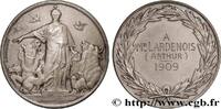 FRANCE Médaille, Société protectrice des animaux ANIMAUX 1909 (41mm, 37,89g, 12h) -