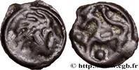 FRANCE Potin à la tête “d’indien” SENONES (Area of Sens) Sens (89) c. avant 52 AC. (18mm, 5,26g, 3h) -
