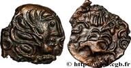 FRANCE Bronze YLLYCCI à l’oiseau, classe Va / Vc SENONES (Area of Sens) c. avant 52 AC. (15,5mm, 1,54g, 6h) -