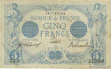 FRANCE 5 Francs BLEU FRANCE 5 Francs BLEU 1917 VF- -