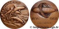 FRANCE Médaille, Zodiac ANIMAUX 1968 (58,5mm, 117,57g, 12h) -