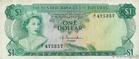 BAHAMAS 1 Dollar BAHAMAS 1 Dollar 1974 VF+ -
