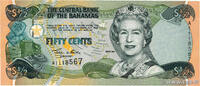 BAHAMAS 50 Cents BAHAMAS 50 Cents 2001 UNC -