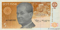 ESTONIA 5 Krooni ESTONIA 5 Krooni 1992 UNC- -