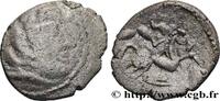 FRANCE Drachme aux mèches aquitaniques, à droite GALLIA - SANTONES / MID-WESTERN, Unspecified c. 60-50 AC. (15mm, 2,07g, 2h) -