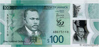JAMAICA 100 Dollars Commémoratif JAMAICA 100 Dollars Commémoratif 2022 UNC -
