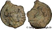 FRANCE Bronze GIAMILOS à la tête laurée SENONES (Area of Sens) c. avant 52 AC. (17mm, 1,95g, 1h) -