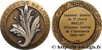 FRANCE Médaille, École Supérieure de l’Intendance ARMÉES 1971 (50mm, 69,89g, 12h) -