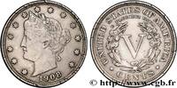 UNITED STATES OF AMERICA 5 Cents Liberty UNITED STATES OF AMERICA Philadelphie 1908 (21,5mm, 5,04g, 6h) -
