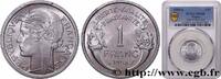 FRANCE 1 franc Morlon, légère V REPUBLIC Beaumont-Le-Roger 1958 (23mm, 1,3g, 6h) -