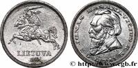 LITHUANIA 5 Litai chevalier Vitis / Dr Jonas Basanavicius LITHUANIA 1936 (27mm, 9g, 12h) -