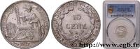 FRENCH INDOCHINA 10 Centièmes FRENCH INDOCHINA Paris 1927 (19mm, 2,70g, 6h) -