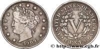 UNITED STATES OF AMERICA 5 Cents Liberty UNITED STATES OF AMERICA Philadelphie 1909 (21,5mm, 5,00g, 6h) -