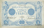 FRANCE 5 Francs BLEU FRANCE 5 Francs BLEU 1917 XF -