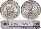 BELGIUM 20 Centimes Léopold Ier BELGIUM 1861 (25,50mm, 6,94g, 6h) -