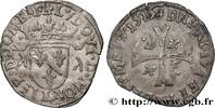 FRANCE Douzain DOMBES - PRINCIPALITY OF DOMBES - LOUIS II DE MONTPENSIER Trévoux 1575 (25mm, 2,29g, 1h) -