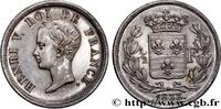 FRANCE 1/2 franc, buste juvénile HENRY V COUNT OF CHAMBORD 1833 (18mm, 2,52g, 6h) -