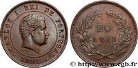 PORTUGAL - KINGDOM OF PORTUGAL - CARLOS I 20 Réis PORTUGAL - KINGDOM OF PORTUGAL - CARLOS I 1891 (30mm, 11,67g, 6h) -