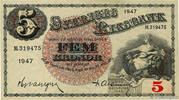 SWEDEN 5 Kronor SWEDEN 5 Kronor 1947 UNC- -